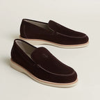 Hermès Low Loafer in suede calfskin.