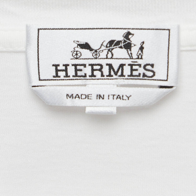 white T-shirt from Hermès