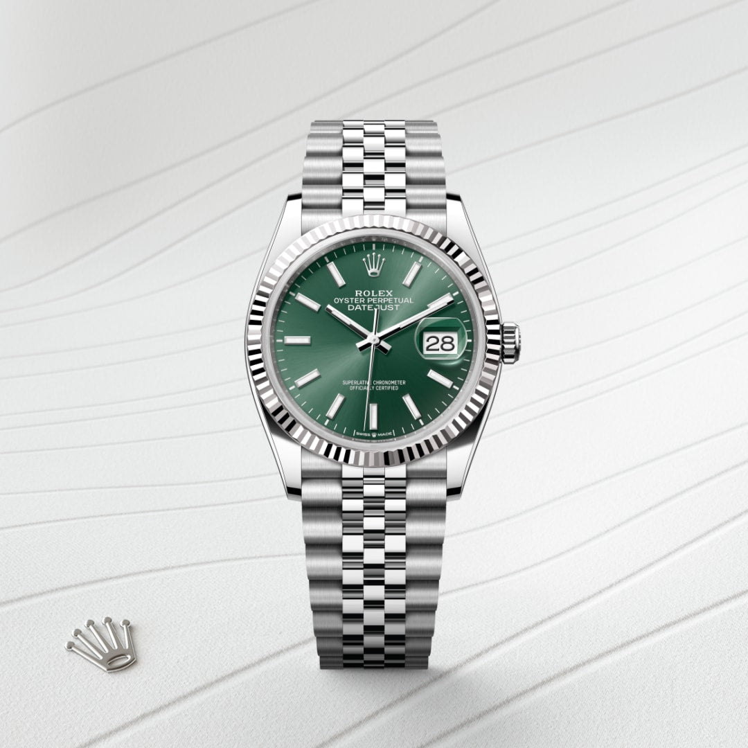 Rolex Datejust green dial