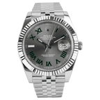 Rolex Datejust 41 featuring the distinctive "Wimbledon" dial