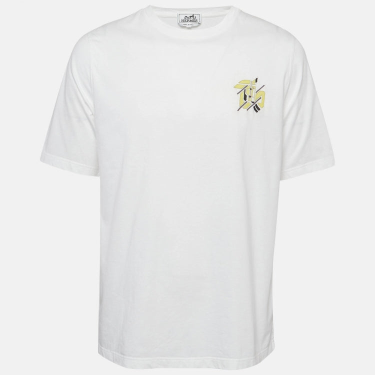 white T-shirt from Hermès